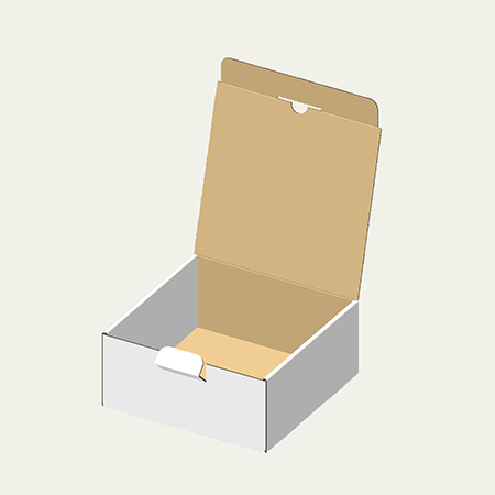 ケーキスタンド梱包用ダンボール箱 | 176×176×80mmでN式額縁タイプの箱