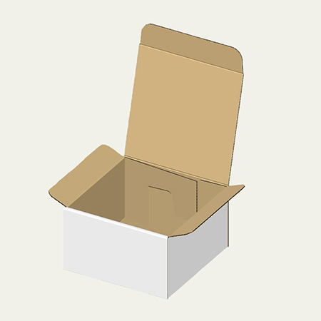 スープカップ梱包用ダンボール箱 | 134×129×78mmでN式差込タイプの箱