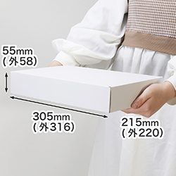 【宅配60サイズ】商品・ギフト用ケース A4サイズ対応(白)