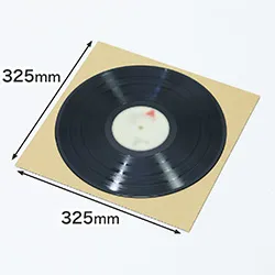 LPレコード対応｜32.5cm×32.5cm｜正方形の段ボール板｜両面茶色