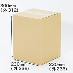 【宅配80サイズ】正方形ダンボール箱 230×230×300