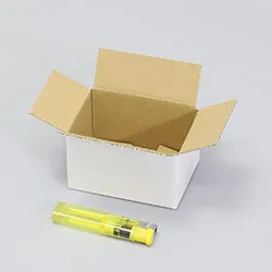 カスタネット梱包用ダンボール箱 | 90×65×49mmでA式タイプの箱