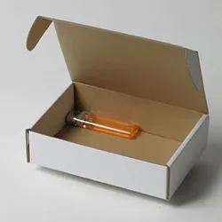 彫刻刀ゴム板梱包用ダンボール箱 | 160×108×42mmでN式額縁タイプの箱