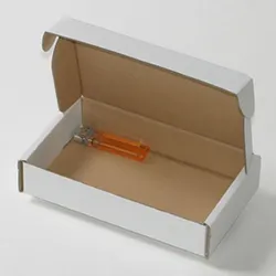 水耕猫草プランター梱包用ダンボール箱 | 198×120×40mmでN式額縁タイプの箱