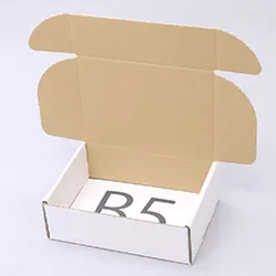 カレー皿梱包用ダンボール箱 | 267×193×88mmでN式額縁タイプの箱