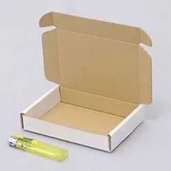 定期入れ・パスケース梱包用ダンボール箱 | 122×88×22mmでN式額縁タイプの箱