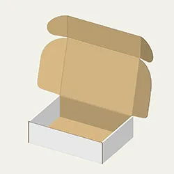 冷蔵庫収納ケース梱包用ダンボール箱 | 280×204×81mmでN式額縁タイプの箱