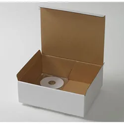 ヘッドホン梱包用ダンボール箱 | 320×260×115mmでN式差込タイプの箱