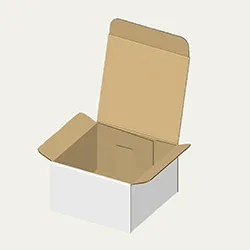 スープカップ梱包用ダンボール箱 | 134×129×78mmでN式差込タイプの箱