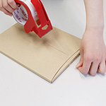 封緘作業がしやすい簡易ロック付き定形外郵便(規格内)、ゆうパケット対応ダンボール箱 | B5サイズ、厚さ1cm 3
