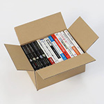 発送や収納に便利。B6判サイズの青年コミック本や一般書籍が横並びでピッタリ入る箱 | 軍手（12双セット）の梱包にも 1