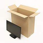 まとめ買いでお得。パソコンモニターや大型製品の配送に最適な宅配140サイズのダンボール箱 3