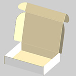 シューズトレー梱包用ダンボール箱 | 343×253×71mmでN式額縁タイプの箱 0