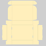 シューズトレー梱包用ダンボール箱 | 343×253×71mmでN式額縁タイプの箱 2