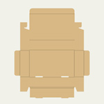 セカンドバッグ梱包用ダンボール箱 | 240×130×49mmでN式差込タイプの箱 2