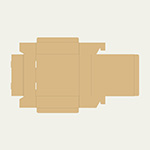 プルブイ（水泳補助具）梱包用ダンボール箱 | 250×250×69mmでN式差込タイプの箱 2