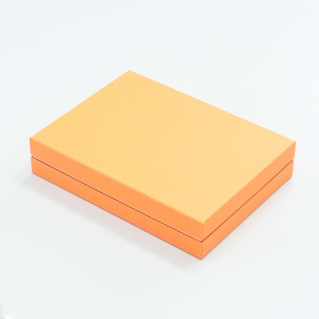 かぶせ蓋型デザートギフト用箱(フィナンシェ・バウムクーヘン他)オレンジ-Lサイズ-2