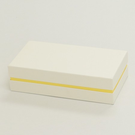 かぶせ蓋型デザートギフト用BOX(水ようかん他)-Mサイズホワイト/イエロー-3