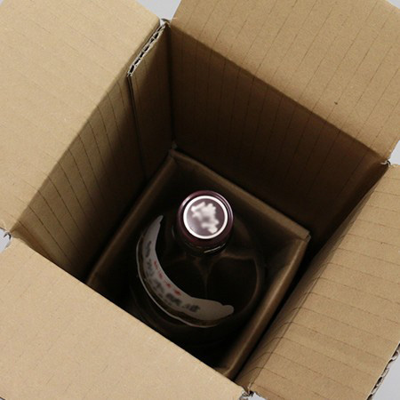 【宅配80】10箱~@317円段ボール箱。頑丈に保護。一升瓶の梱包・発送用ダンボール箱