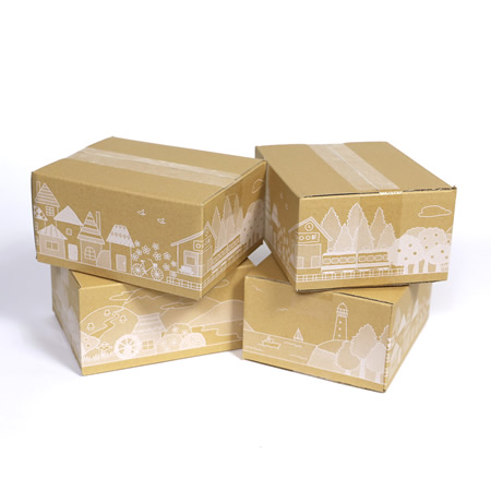 【宅配50サイズ】デザインダンボール箱(タウンビュー)-7