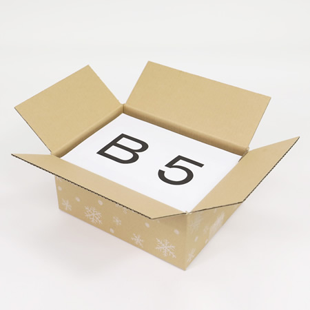 【宅配60サイズ】デザインダンボール箱(雪の結晶)-4