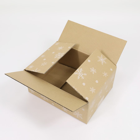 【宅配60サイズ】デザインダンボール箱(雪の結晶)-5