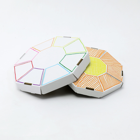 100%段ボール製フライングディスク(エコ・フリスビー) 【大サイズ】-4