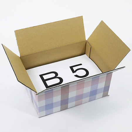 デザインダンボール箱【宅配60】ミラプリ・Lot002(チェック柄・ピンク)-3