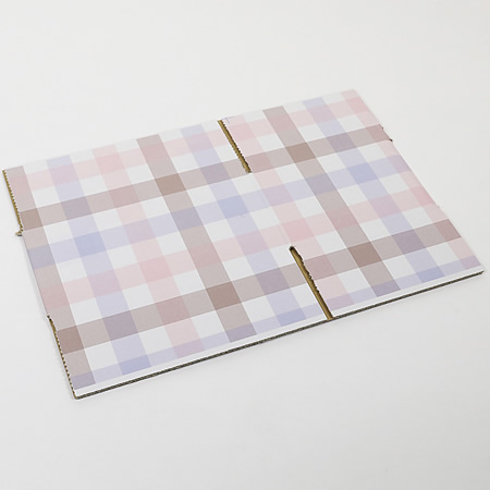 デザインダンボール箱【宅配60】ミラプリ・Lot002(チェック柄・ピンク)-5