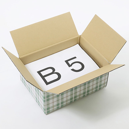 デザインダンボール箱【宅配60】ミラプリ・Lot003(チェック柄・グリーン)-3