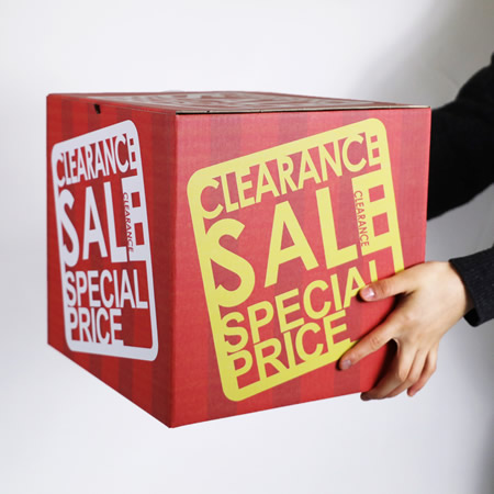 ディスプレイ用クリアランスセールBOX-3