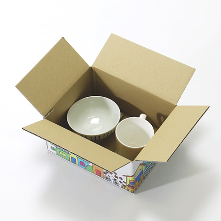 デザインダンボール箱【宅配50】ミラプリ・Lot006(カラフルタウンビュー)-3