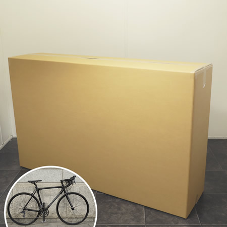 ロードバイクを安全に運搬できる梱包用ダンボール箱 宅配サイズ280 1451 350 900 深さ Mm A式 茶 格安段ボール通販の ダンボールaエース