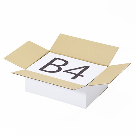 【宅配80サイズ】定番ダンボール箱(B4・白)-2