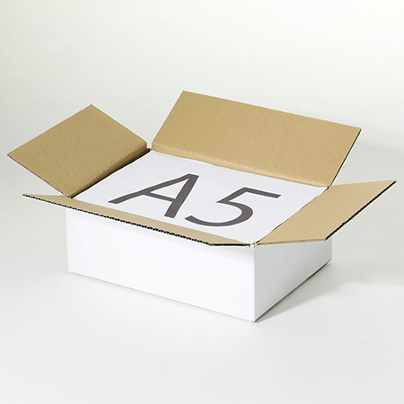 【宅配50サイズ】発送用 小型ダンボール箱 A5サイズ対応(白)-2