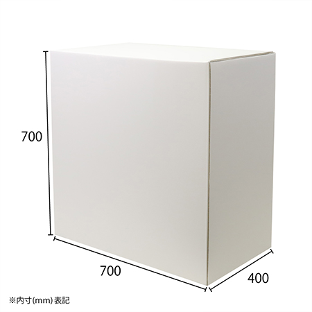 【Mサイズ/長辺700mm】展示台・作業台 ホワイト(700×400×700)-2
