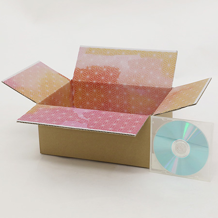 【宅配60サイズ】内側デザイン箱 花かすみ・橙-4