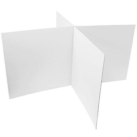 デスク用パーテーション 両面白 L(高さ700mm/長さ可変700~1400mm)-5