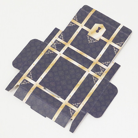 【名刺サイズ】小型ダンボール(宝箱デザイン/黒)-6