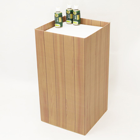 ダンボール什器(木目)-3