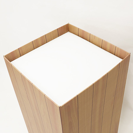 ダンボール什器(木目)-4