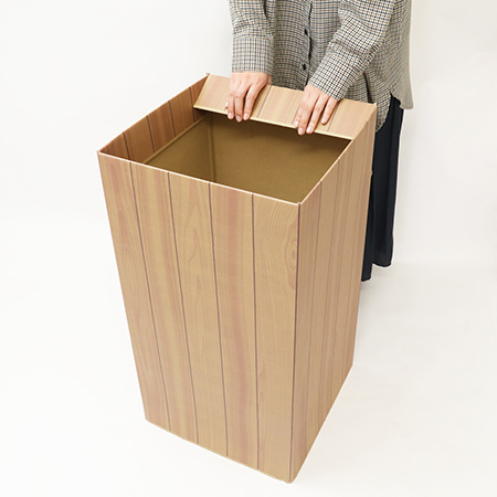 ダンボール什器(木目)-5
