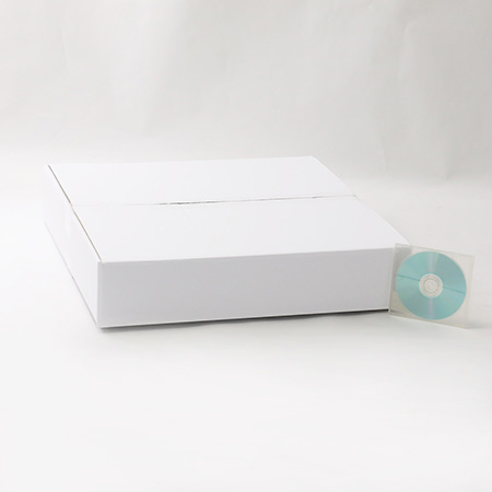 【宅配120サイズ】正方形ダンボール箱 深さ100mm (白)-5