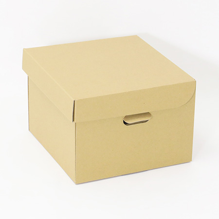 【A5サイズ対応】収納ボックス (茶)-2