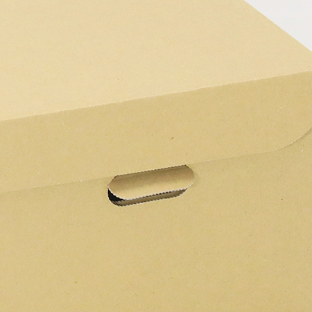 【A5サイズ対応】収納ボックス (茶)-5