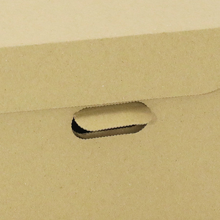 【B6サイズ対応】収納ボックス (茶)-5