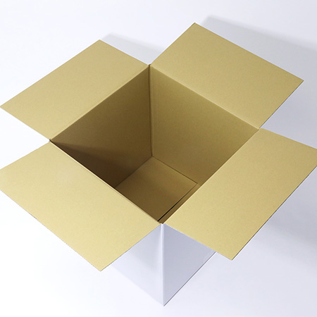 【宅配140サイズ】軽量物用 立方体ダンボール箱 (白)-2