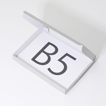 【B5/厚さ3cm/グレー×白】ゆうパケット・クリックポスト対応-2