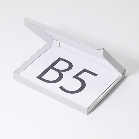 【B5/厚さ2.5cm/グレー×白】ネコポス・ゆうパケット対応-2