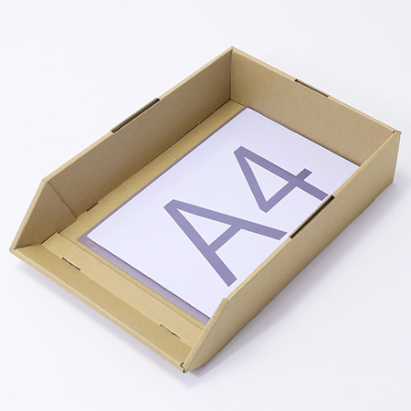 【A4ファイル対応】ダンボール製トレー-3